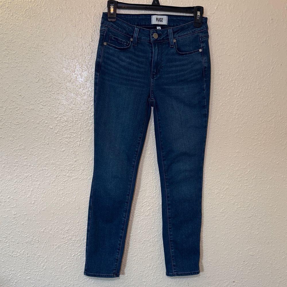 PAIGE Deep Indigo High-Rise Skinny Jeans - Women's
